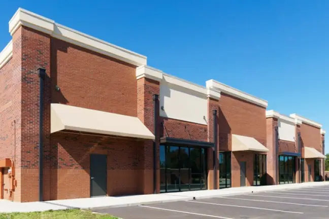 brick commercial building