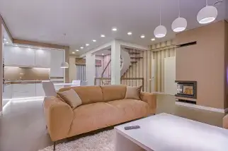 living room with interior painted walls